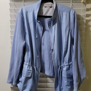 Chicos Zenergy baby blue casual jacket